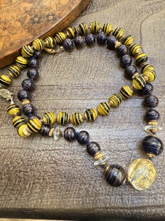 中古默认微瑕不退不换 千真万确意大利穆拉诺琉璃项链