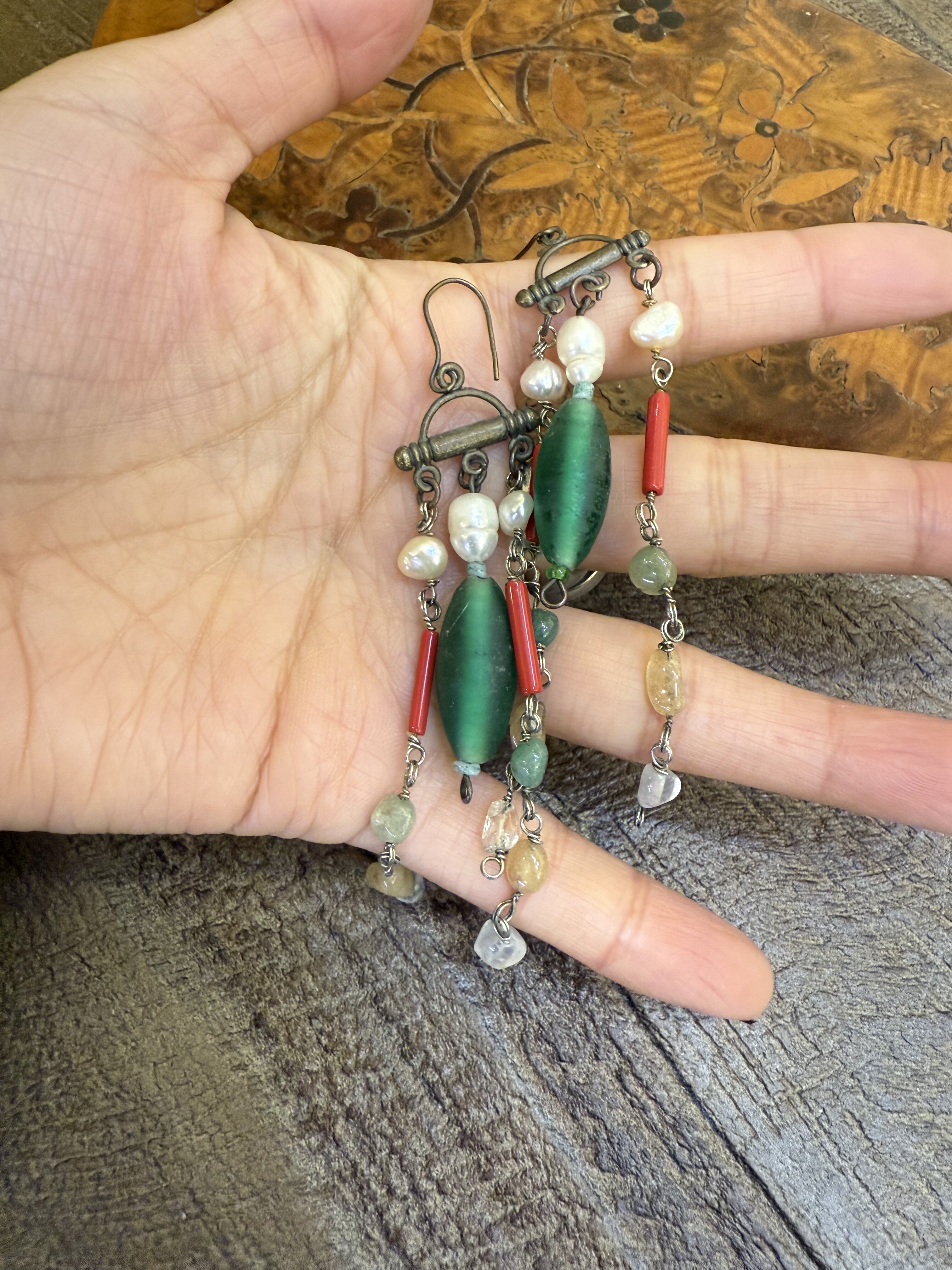 中古默认微瑕不退不换  琉璃原石铜耳环 意大利,个性定制/设计服务/DIY,其它饰品定制,淘宝优惠券,粉丝福利购,淘宝优惠卷