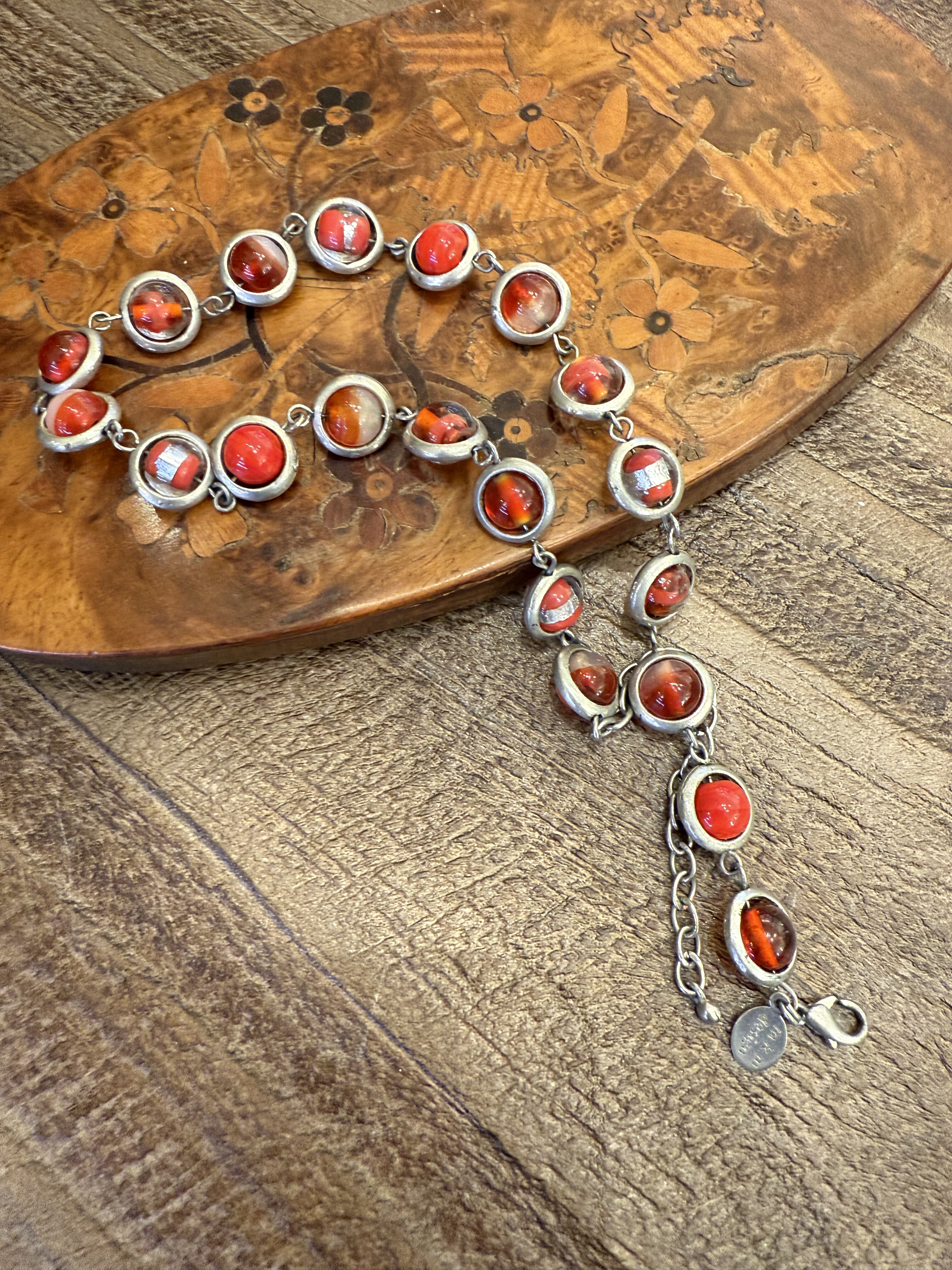 中古不完美不退不换  品牌打标琉璃项链 德国