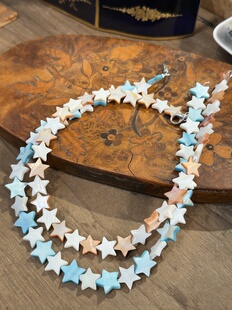 中古默认微瑕不退不换  贝母星星项链  意大利