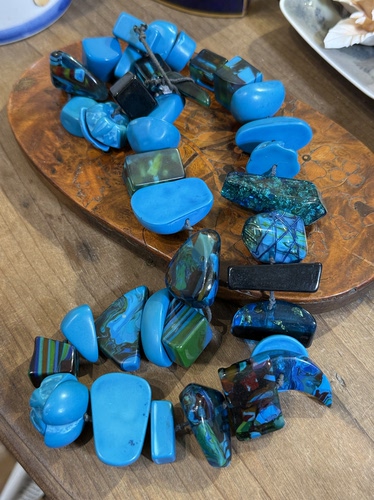 中古默微瑕不退不换sobral法产艺术亚克力项链