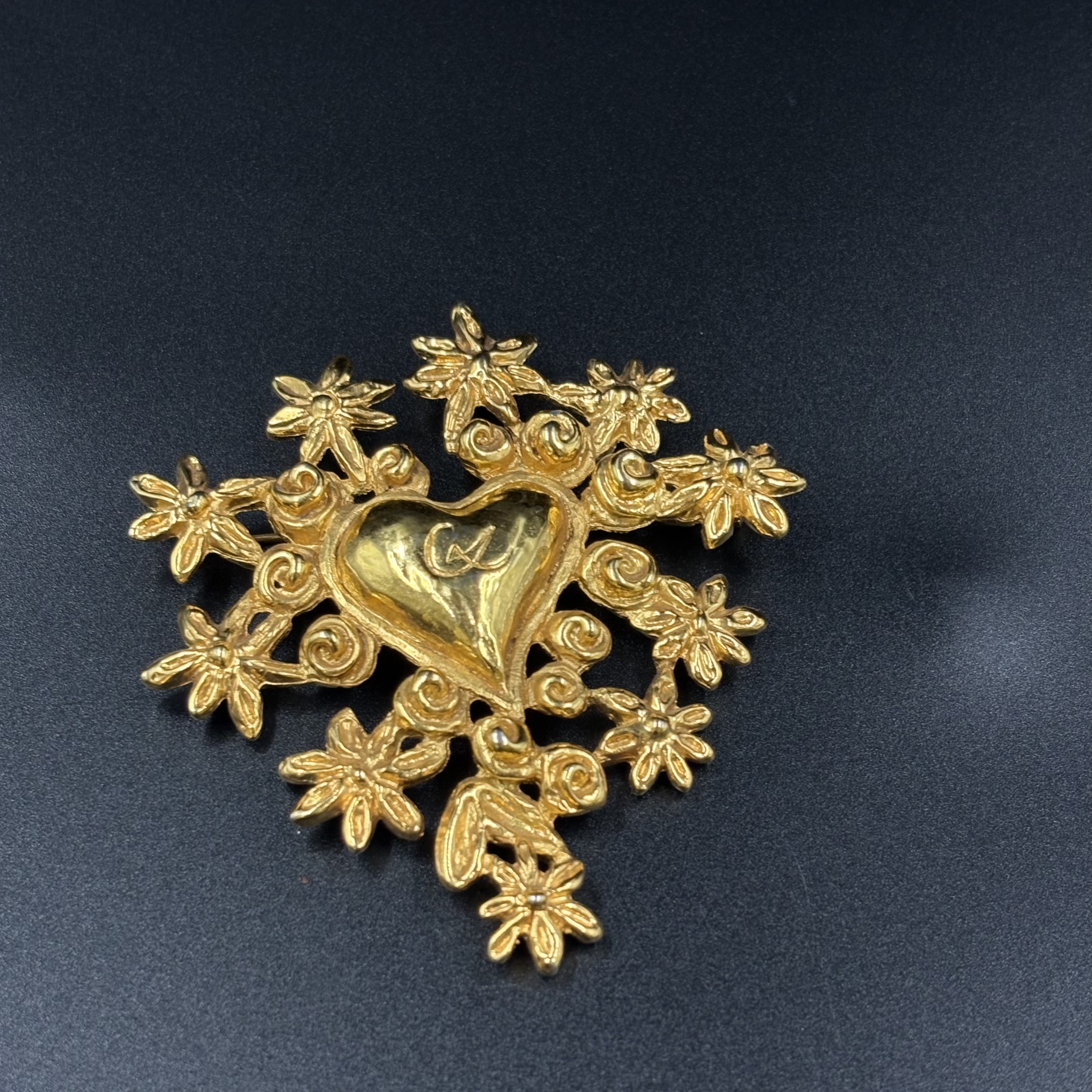 中古默认微瑕不退换 Christian Lacroix 1993年圣诞限定胸针 法国