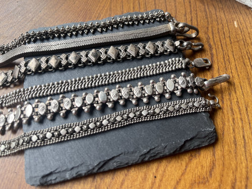 不退不换  大克重银手链脚链男女款  意大利