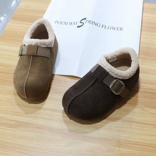 2025冬真皮加绒勃肯鞋 551 厚底毛毛鞋 懒人鞋 1355 棉鞋 诗路花语女鞋