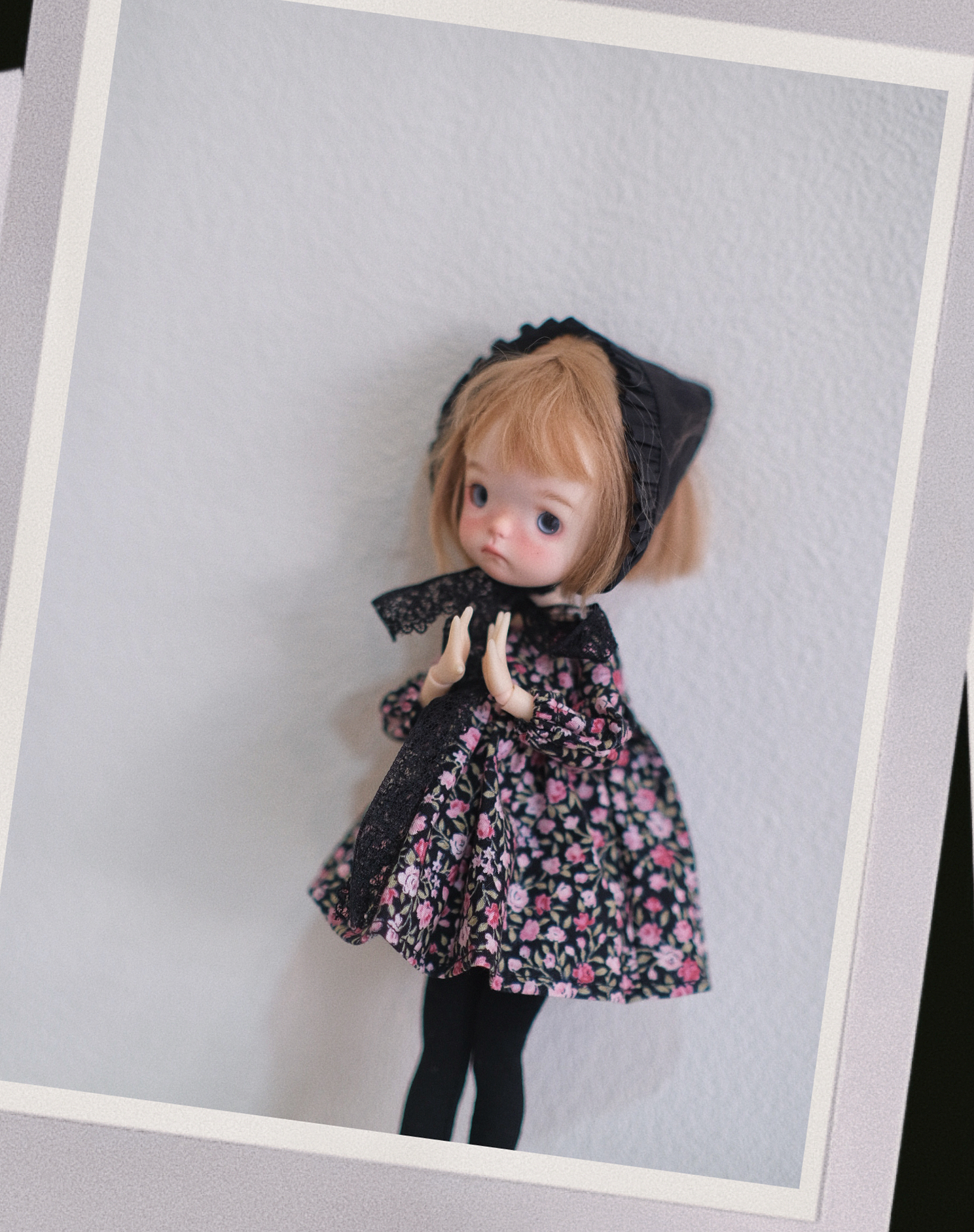 Bene doll蓝豆豆小p小布娃娃玫瑰花娃衣套装