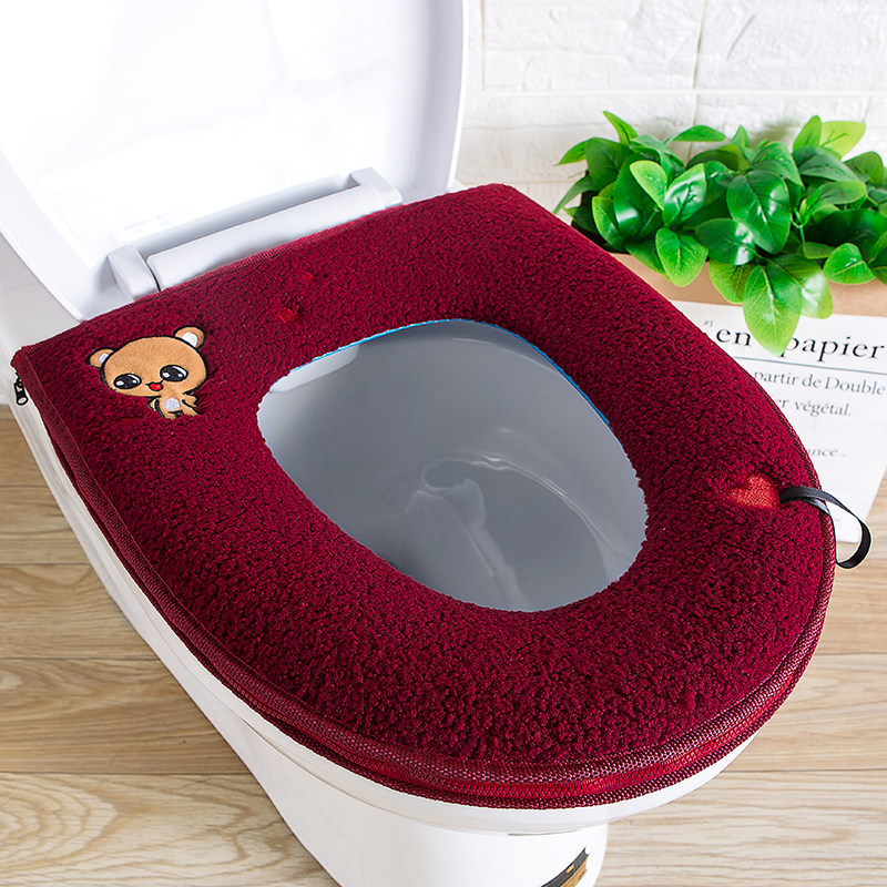 新年马桶垫坐垫家用马桶坐垫拉链式坐便套马桶圈垫冬季加厚毛绒,家庭/个人清洁工具,马桶套/马桶座圈,淘宝优惠券,粉丝福利购,淘宝优惠卷