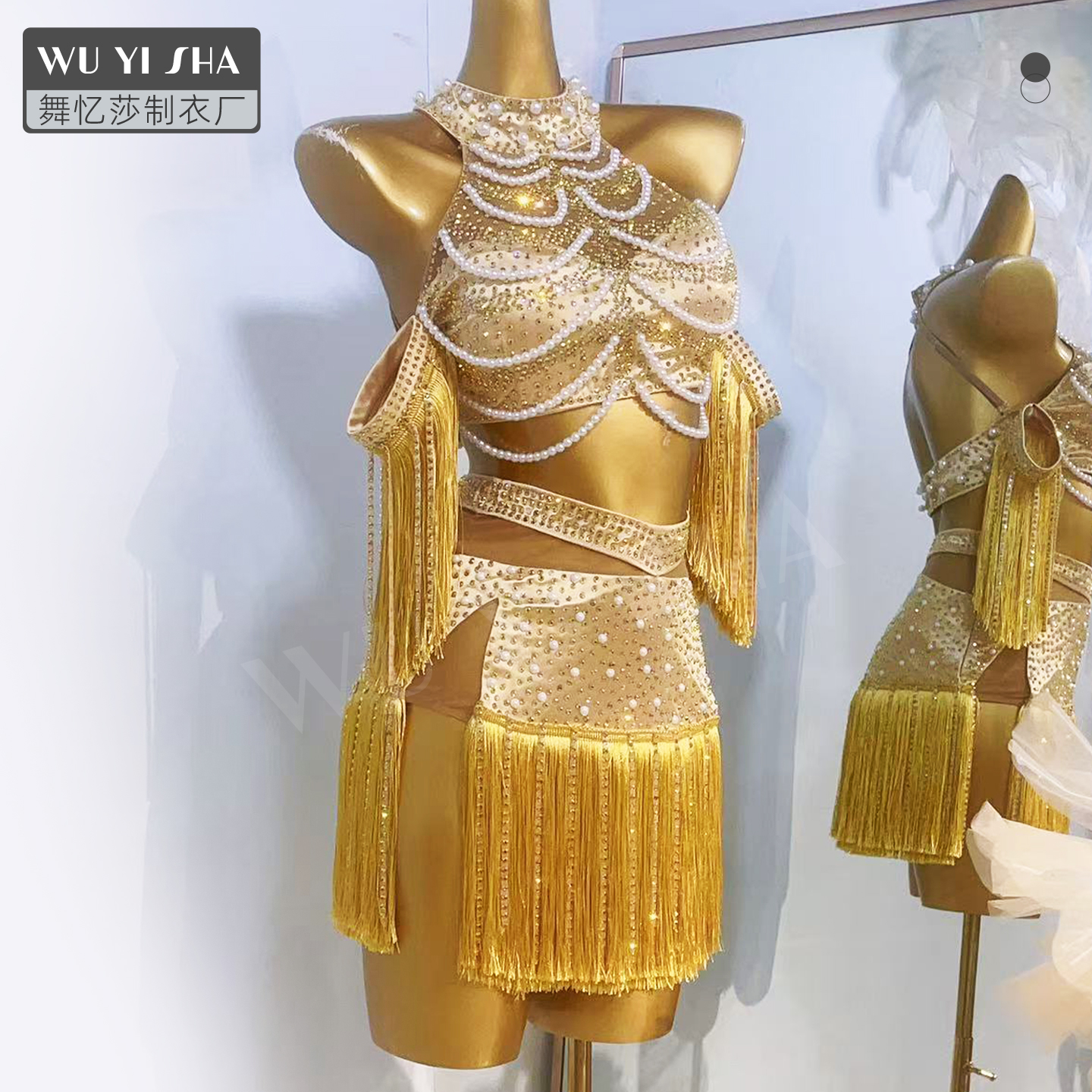 舞忆莎新款拉丁舞演出服比赛服