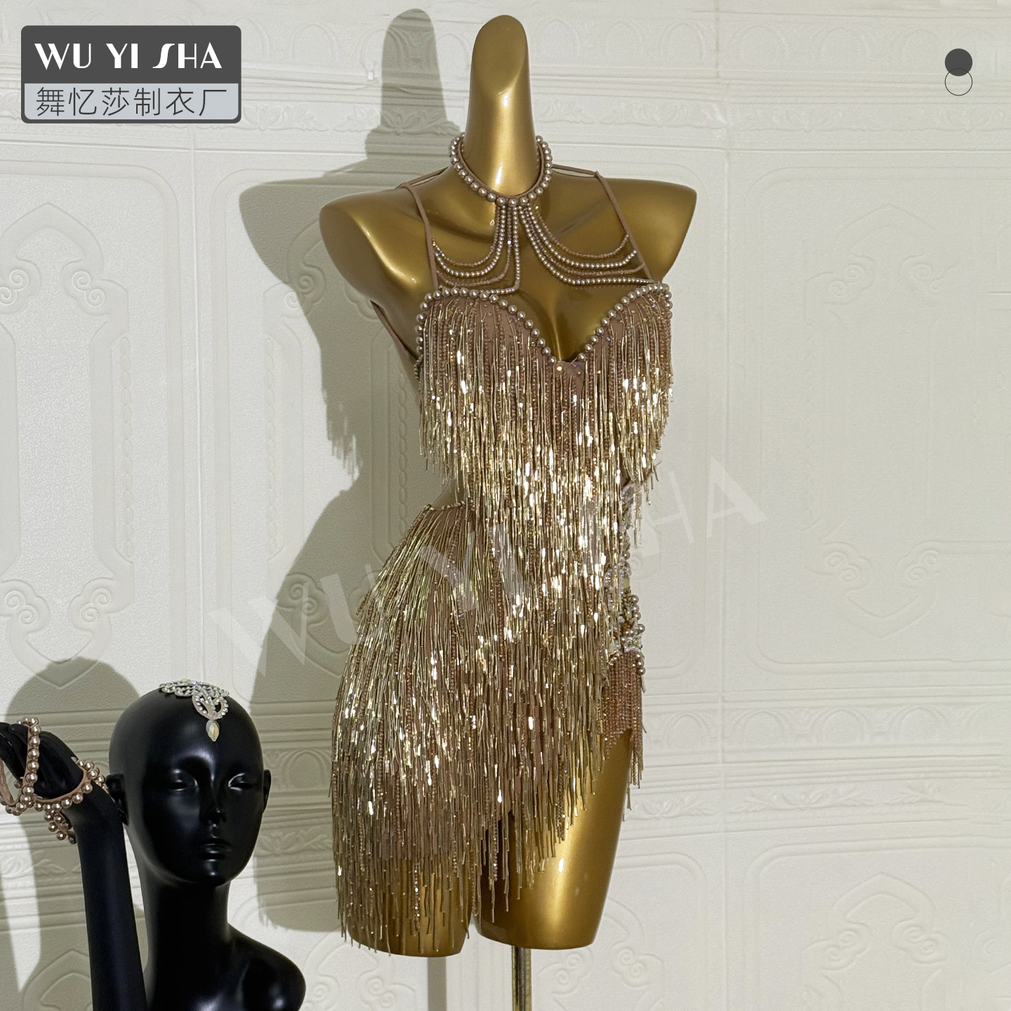 舞忆莎高档新款拉丁舞服演出服女士女童拉丁舞表比演赛服2851