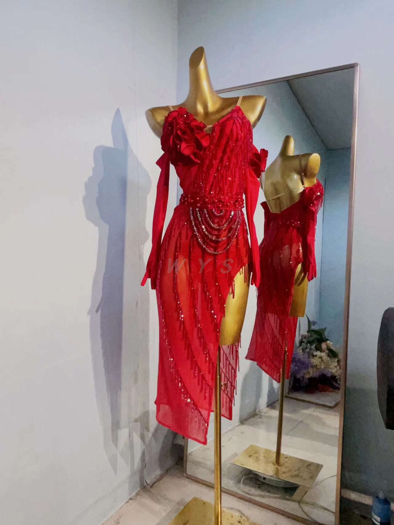 舞忆莎新款拉丁舞舞服比赛服