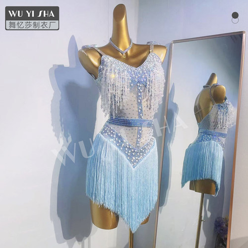 舞忆莎拉丁舞演出服比赛服