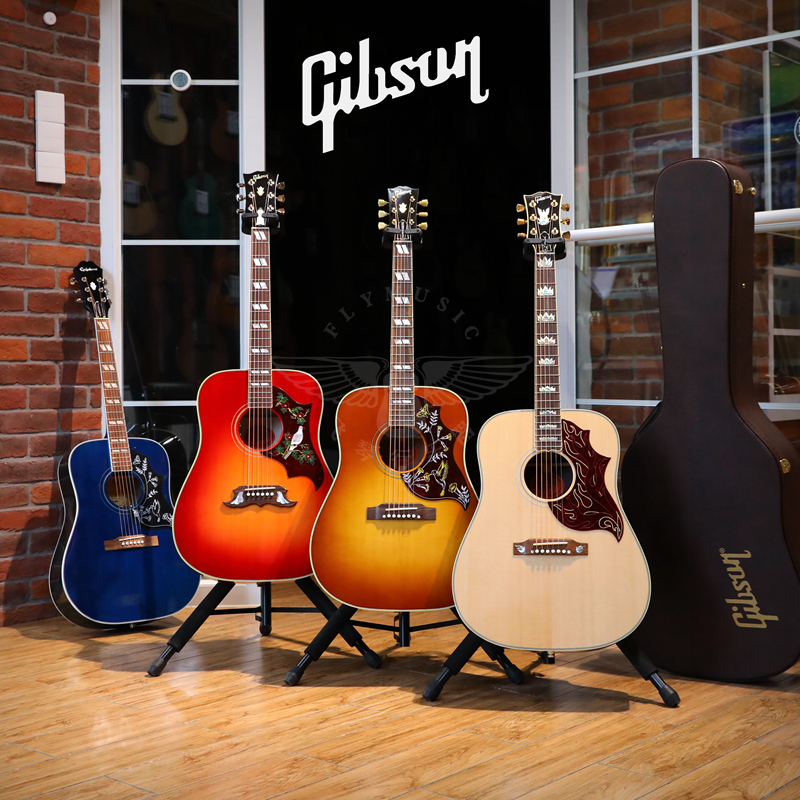 飞琴行吉普森gibson hummingbird蜂鸟dove全单电箱民谣吉他studio