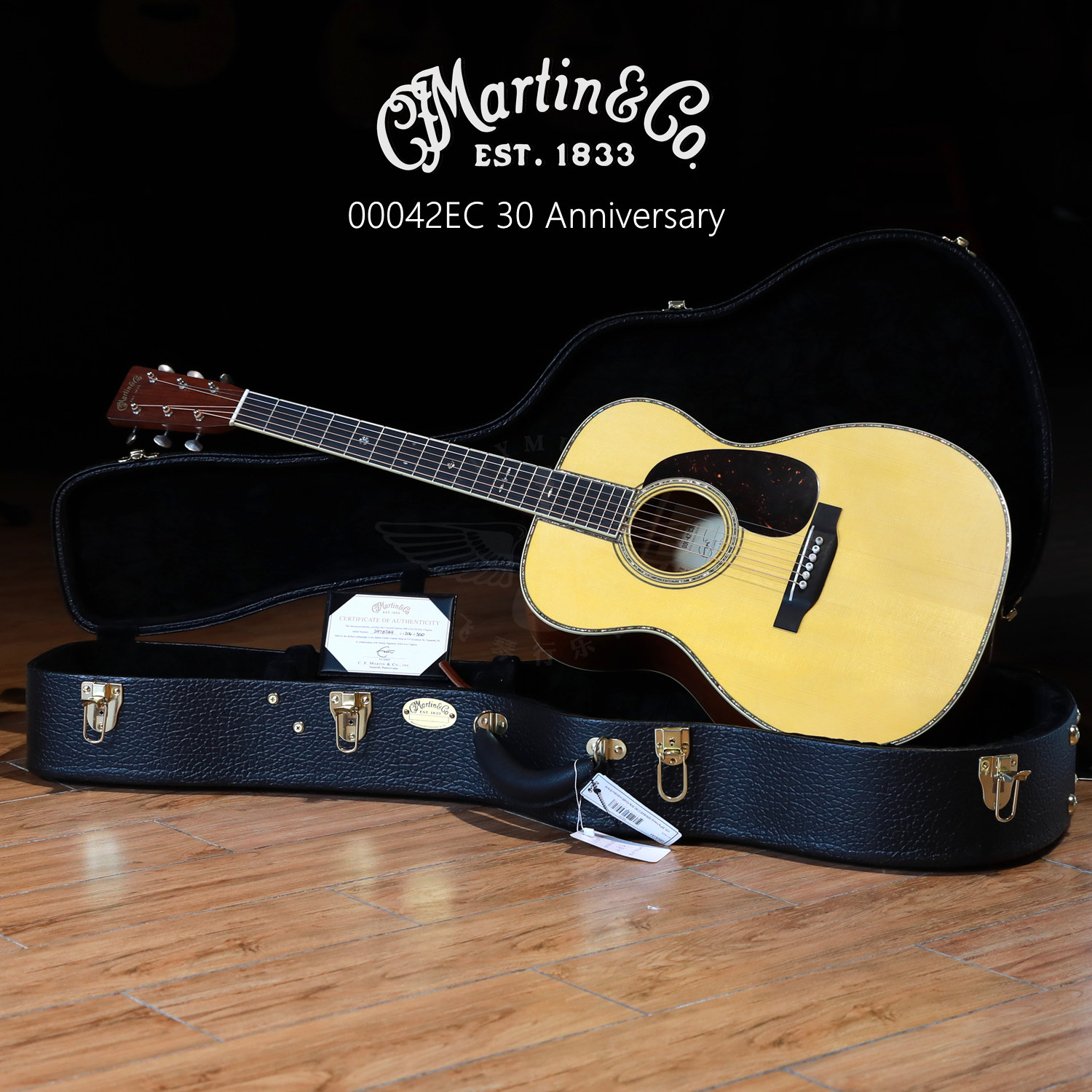 飞琴行 马丁Martin 00042EC 30周年 Clapton 全单民谣木吉他