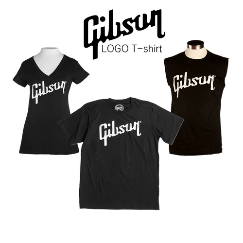 Gibson, джип, футболка, V-образный вырез, круглый воротник