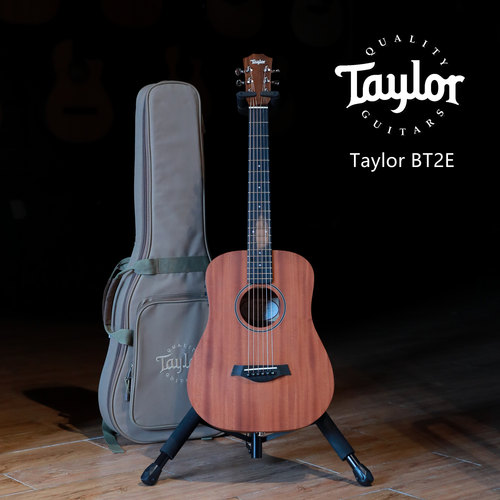 飞琴行特价 泰莱 Taylor BT2E 桃花心木面单34寸旅行吉他 电箱