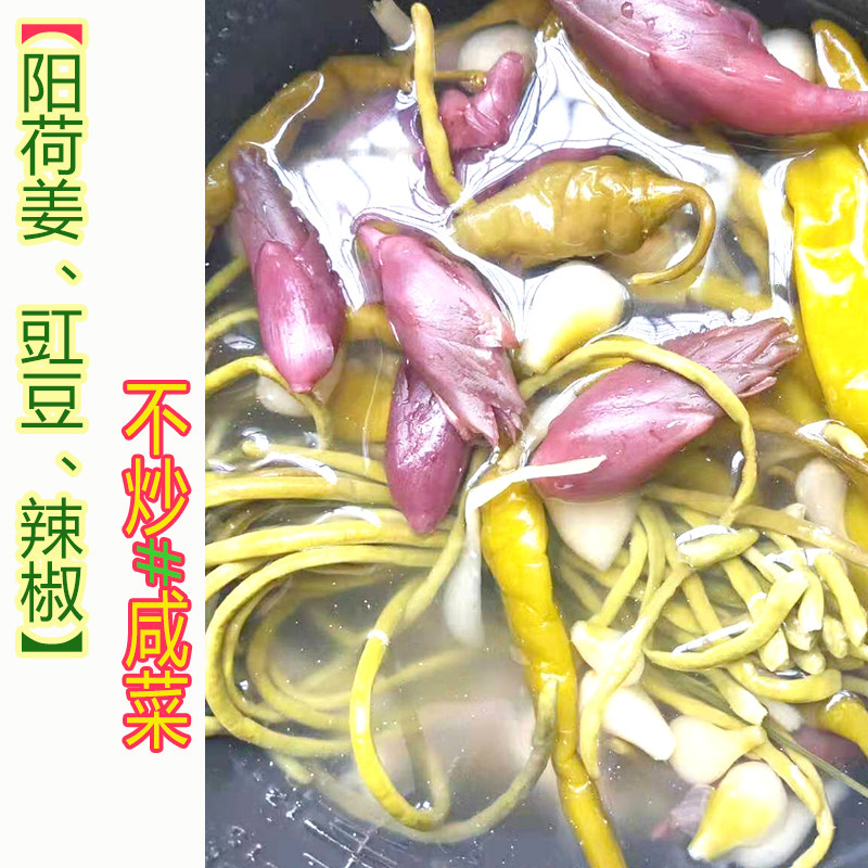 1斤混生咸菜】安徽安庆太湖县农家土特产自家腌制下饭咸菜 阳荷姜