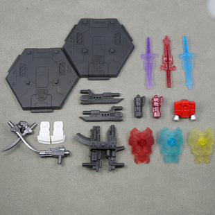 TIM改造布鲁 大黄 蜂擎天 柱威震铁皮横炮千斤顶配件 可克星辰版