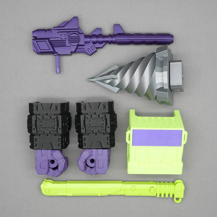 复刻系列IDW合体战争CW大力神吊车吊钩钻头搅拌机车头升级配件