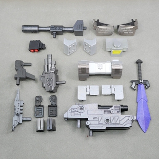 TIM改造狂派报应号舰桥三人套威震 天升级配件包