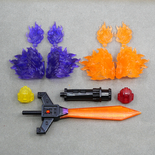 TFS天尊世代堕落金刚震天尊大剑武器特效透明后脑壳升级配件包