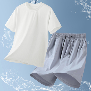 男童短袖t恤篮球服夏季薄中大童运动服儿童冰丝速干套装帅气短袖