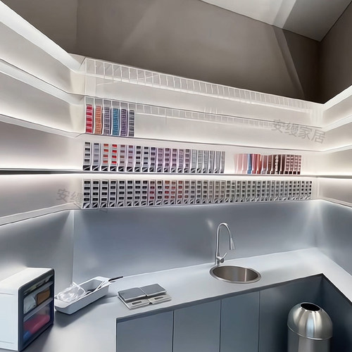 美业理发店染发膏led发光展柜