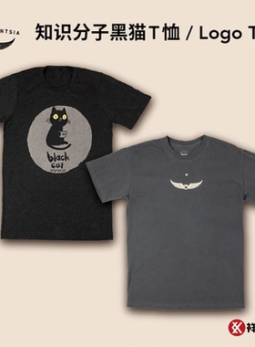美国知识分子 INTELLIGENTSIA 黑猫咖啡T恤 LogoT恤 休闲短袖