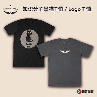 美国知识分子 INTELLIGENTSIA 黑猫咖啡T恤 LogoT恤 休闲短袖