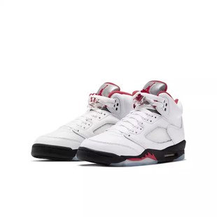 油腻叔 Air Jordan 5 AJ5流川枫 白红火焰红 20年款 DA1911-102