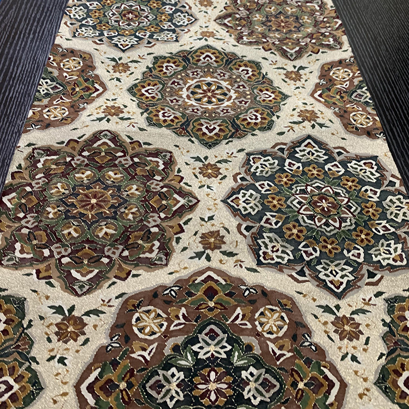 收藏品手工老织物缂丝中式设计茶席汉服精美花图服饰面料非遗产品