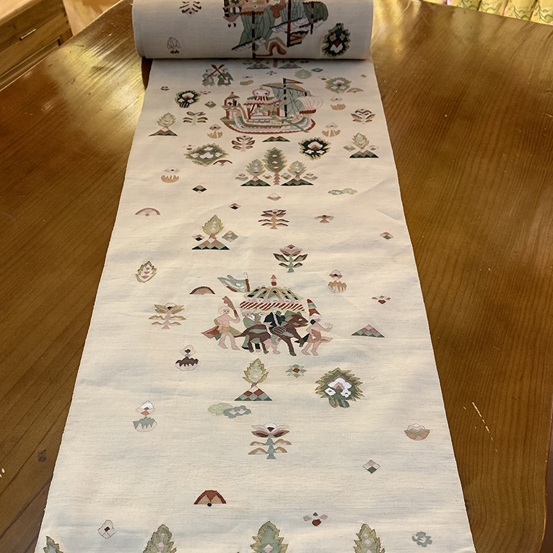 手工桑蚕丝老织物收藏品缂丝六通中式汉服旗袍面料精美花色非遗品