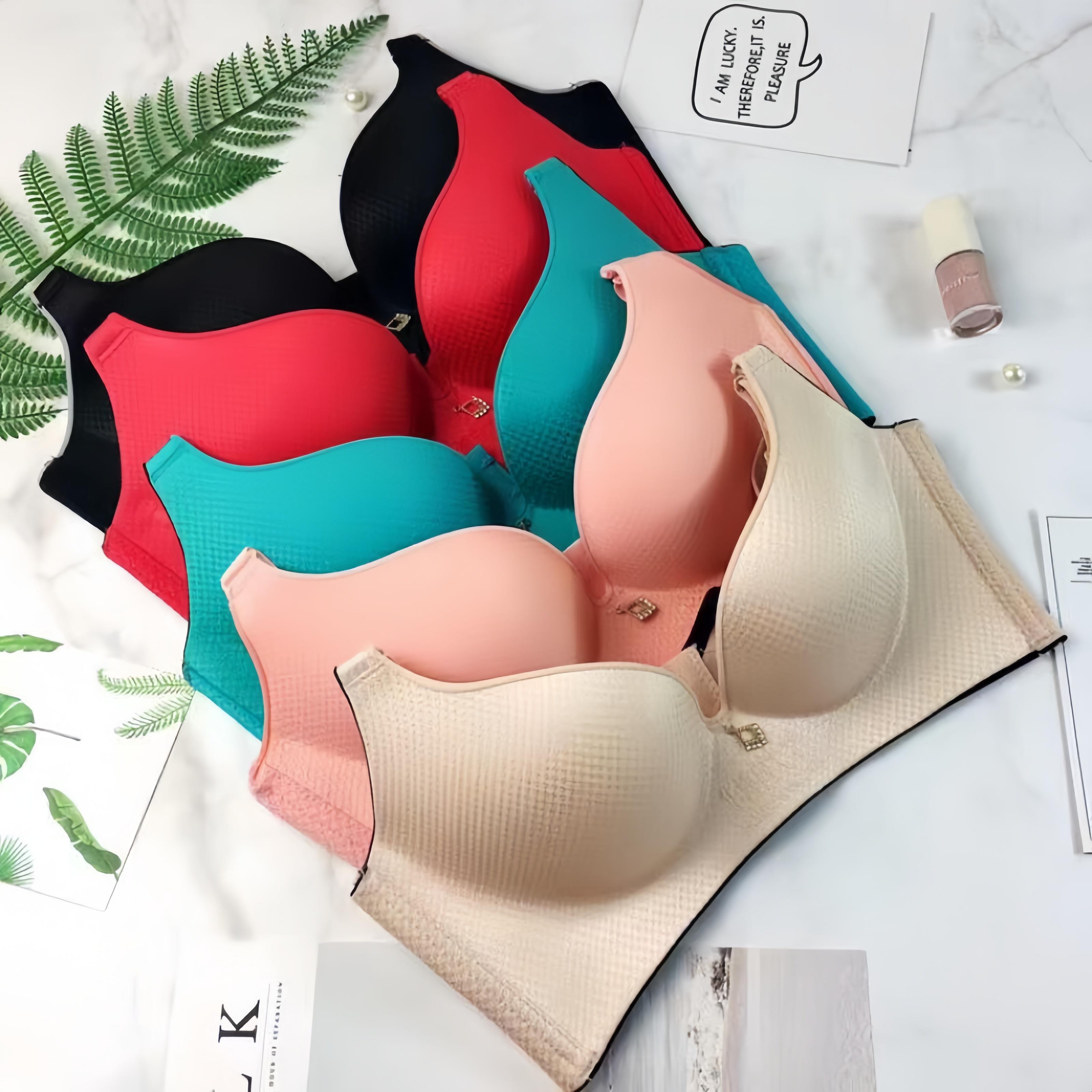 无钢圈一片式聚拢调整星空内衣