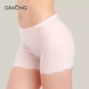 歌瑞森芍药收腹内裤平角防走光安全裤抑菌透气中腰速干底裤