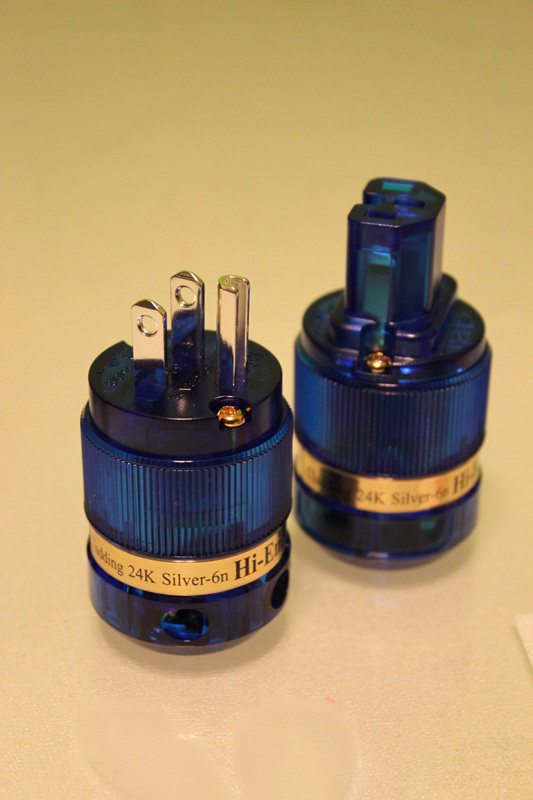 iego镀银发烧电源线插头