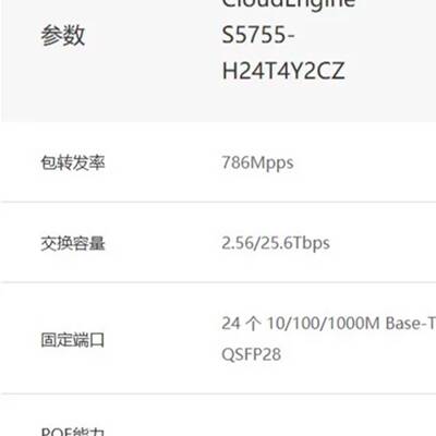 可议价CloudEngine S5755-H24T4Y2CZ