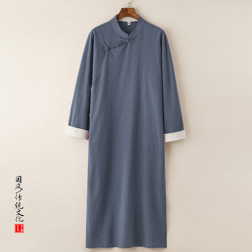 2025春夏复古中国斜襟盘扣唐装