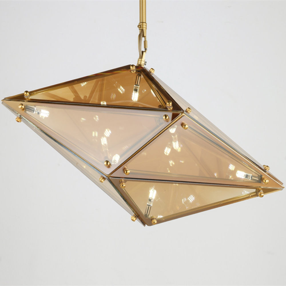 北欧后现代餐厅创意个性时尚大气酒店高档灯具客厅玻璃钻石吊灯