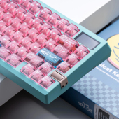 SOULCAT灵猫PC电子喵喵键帽顶面雾透1.7mm壁厚透光键盘键帽粉透