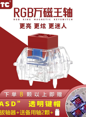 TTC万磁王轴RGB版 磁轴键盘轴体开关 更HiFi麻将更透亮 榫卯结构