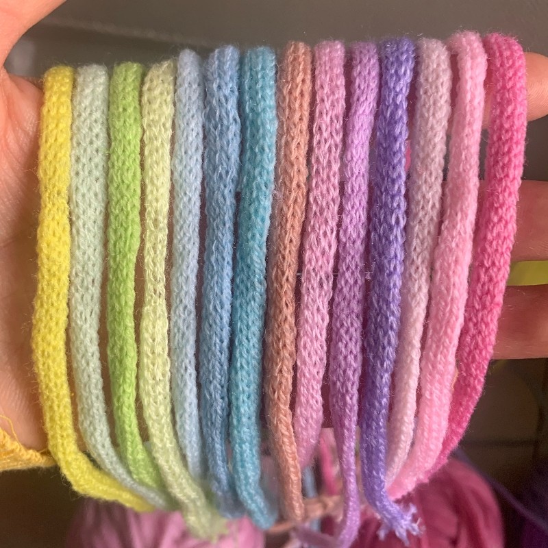 多色编织绳刺绣装饰绳