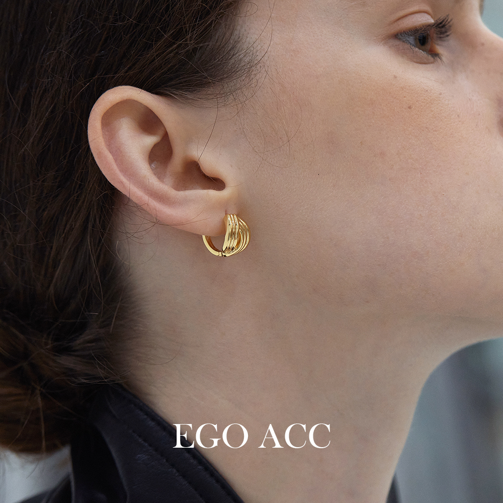 EGOins编织感金属耳环耳圈