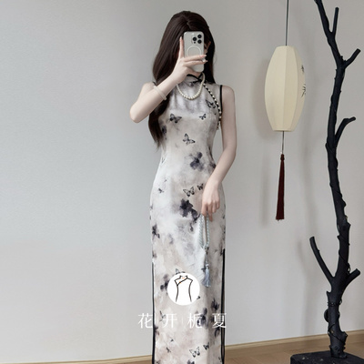 新中式绝美气质无袖旗袍