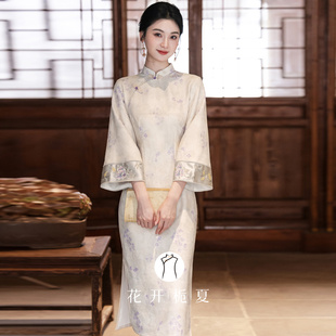 新中式国风清冷气质倒大袖旗袍气质高级感年轻款少女连衣裙9/18