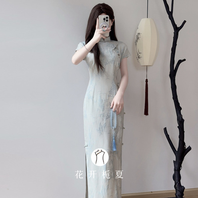 古法平裁全开襟旗袍日常可穿