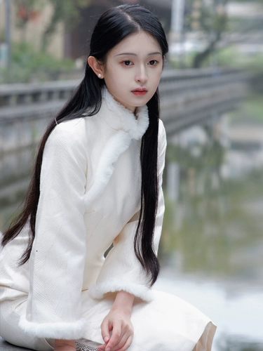 Удерживающее тепло демисезонное белое цветное легкое ципао, увеличенная толщина, китайский стиль