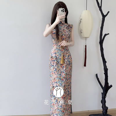 复古港风无袖旗袍绝美气质年轻款