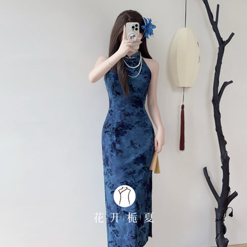 新中式绝美气质无袖旗袍