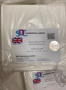 SDC#4105聚酯陪洗布ISO伴洗布欧标伴洗布ISO 6330加重伴洗布20cm