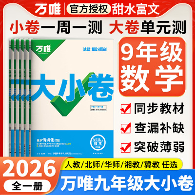 2026万唯中考大小卷九年级数学