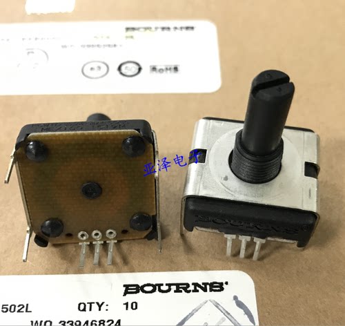 BOURNS导电塑料电位器PCW1J-B28-BAB103L阻值10K旋转可调电位器