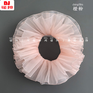 儿童舞蹈服少儿练功服半身裙蓬蓬纱裙欧根纱裙松紧腰女童芭蕾舞裙